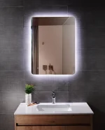 آینه لمسی و ضدبخار مستطیل 60×80 شیده - تصویر 4